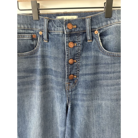 Madewell Size 29 The Perfect Vintage Crop Jeans Button Fly Barnsdale Wash - Picture 5 of 16